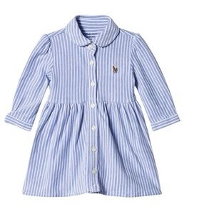 Polo Ralph Lauren striped chambrey girls dress 3months